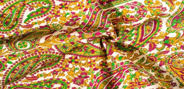 Arka plan dokusu, desen, paisley kumaş pamuk. Tarafından tasarlanmıştır