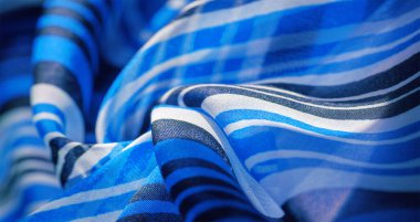 Arka plan dokusu. çok renkli çizgili ipek kumaş. Meksika co