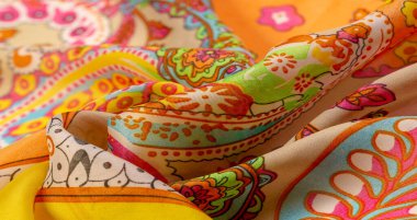 Doku, arka plan, paisley ipek kumaş, Hint temalar süslü t