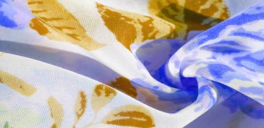 doku deseni pamuklu kumaş. Beyaz bir backgrou üzerinde çiçekler güller