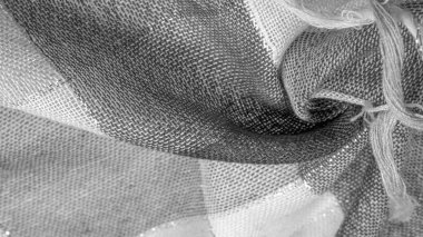 Doku, arka plan, ipek eşarp kadınsı siyah ve beyaz bir 