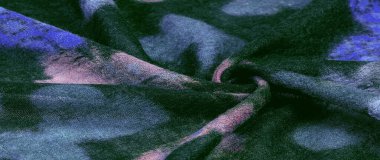 Doku, arka plan, renkli tereyağı ile siyah yün kumaş