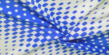 doku arka plan deseni. mavi s bir desen ile ipek kumaş