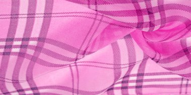 ipek, kumaş pembe (karanfil), bir kafes tart damalı duvar kağıdı