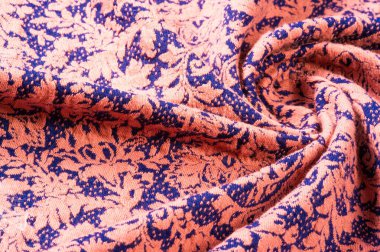 Dokulu, arka plan, desen, Kumaş yün, mavi bir arka plan üzerinde