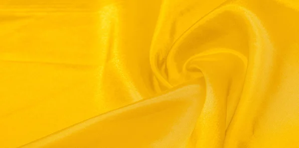 Pola, latar belakang, pola, tekstur, kain sutra kuning. Ini... — Stok Foto
