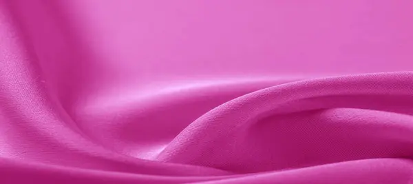 Texture. Pink silk fabric. brilliant luster and characteristic — Stock Photo, Image