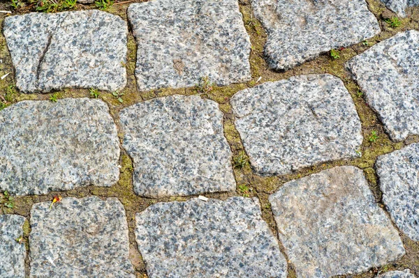 Pavimento de granito, camino, camino, pavimentación, calzada, pavimento. un muy — Foto de Stock
