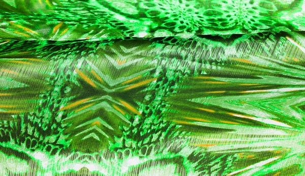 Фоновая текстура, узор. Шелк из зелёной изумрудной тени . — стоковое фото