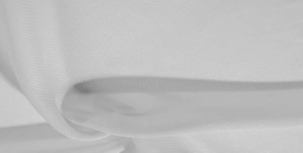 Texture background pattern of white silk fabric. This silk organ — Stock Photo, Image