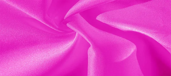 Tekstur, latar belakang, pola, kain sutra merah muda. Buat satin di t — Stok Foto