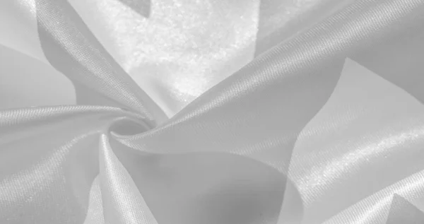 Textura, fundo, padrão, seda cinza e branco crepe respiração . — Fotografia de Stock