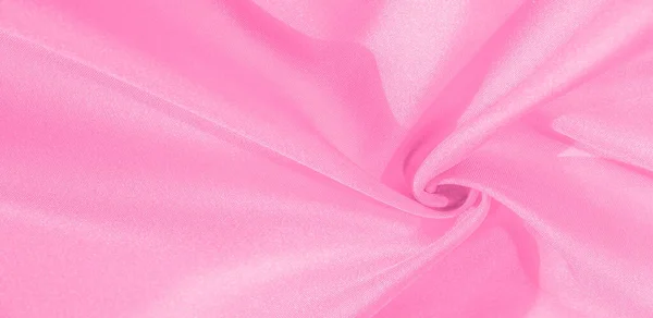Textura, fundo, padrão, tecido de seda rosa. Esta seda é inc — Fotografia de Stock