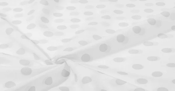 Fondo texturizado, tela de seda de lunares en blanco y negro. Esto... — Foto de Stock