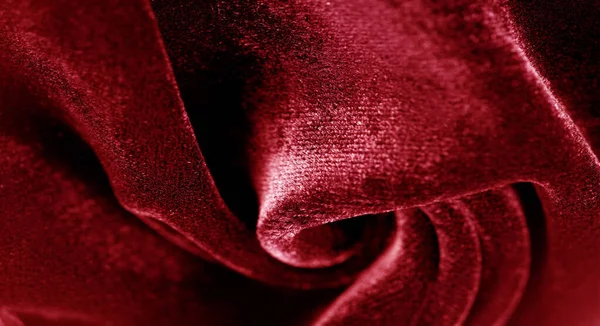 Fundo da textura, padrão. Velveteen vermelho. Rock a pista com — Fotografia de Stock
