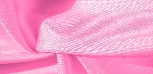 Текстура, фон, візерунок, рожева шовкова тканина. Цей шовк ін — стокове фото