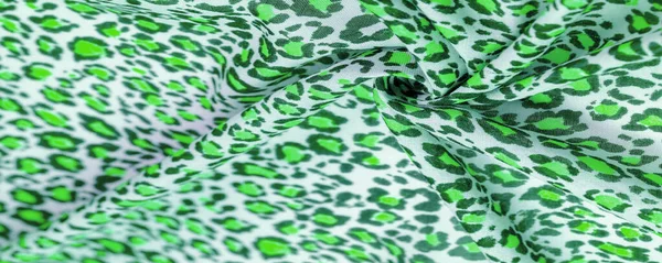 Textura, fundo, padrão, cartão postal, tecido de seda, lettu verde — Fotografia de Stock