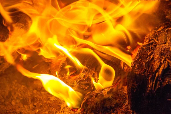 Fire in its most common form can lead to a fire that can cause p — Stock Photo, Image