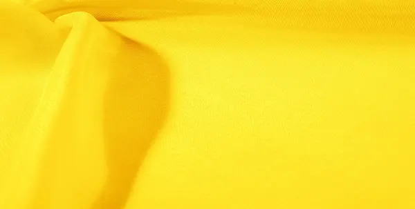 Pola tekstur kain sutra kuning. Ini organza sutra — Stok Foto