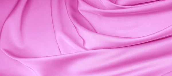 Текстура. Рожева шовкова тканина. блискучий блиск і характеристика — стокове фото