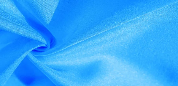 Textúra, háttér, mintázat, selyem szövet kék. Ez a selyem — Stock Fotó