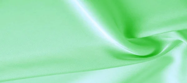 Tekstura tła, wzór. Zielona Szmaragdowa tkanina jedwabna. To wil- — Zdjęcie stockowe