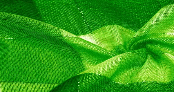 Υφή φόντο μοτίβο μεταξωτό κασκόλ θηλυκό πράσινο χρώμα με — Φωτογραφία Αρχείου