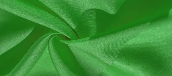 Tecido de seda, verde floresta. A foto destina-se para, interior , — Fotografia de Stock