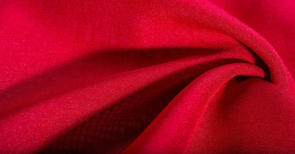 Текстура, фон, узор, красный багровый шелк — стоковое фото
