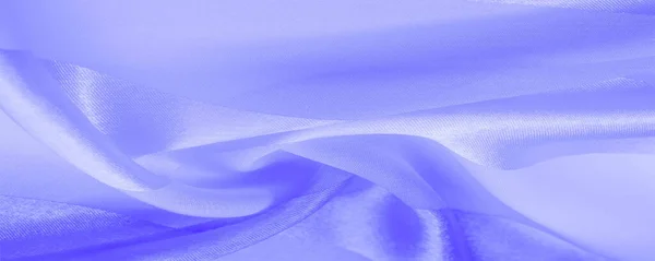 Textur, bakgrund, blå siden randig tyg med en metallisk sh — Stockfoto