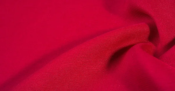 Textura, fondo, patrón, tela de seda roja carmesí —  Fotos de Stock