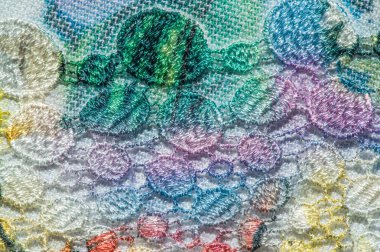 arka plan dokusu; Desen. Yapıştırılmış dantel çizgili kumaş. Mult