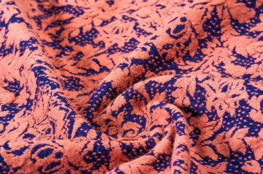 Dokulu, arka plan, desen, Kumaş yün, mavi bir arka plan üzerinde