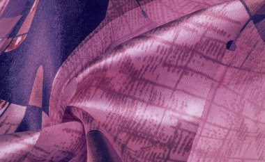 Arka plan dokusu Bir ipek baskı ile Evrensel georgette, drawin