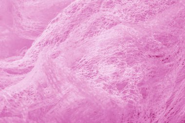 Pembe renk bir örgü kumaş. bu mikro-ince bir kafes, hangi