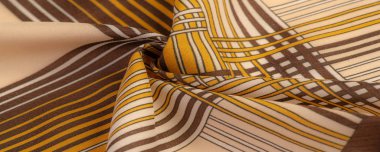 Doku, arka plan, desen, kahverengi renk ipek kumaş, geomet