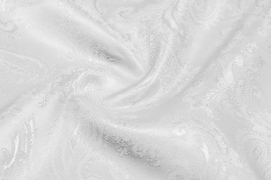 Texture background Silk fabric Black white color Luxurious soft  clipart