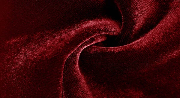 Textur bakgrund, mönster. röd Velveteen. Rock banan med — Stockfoto