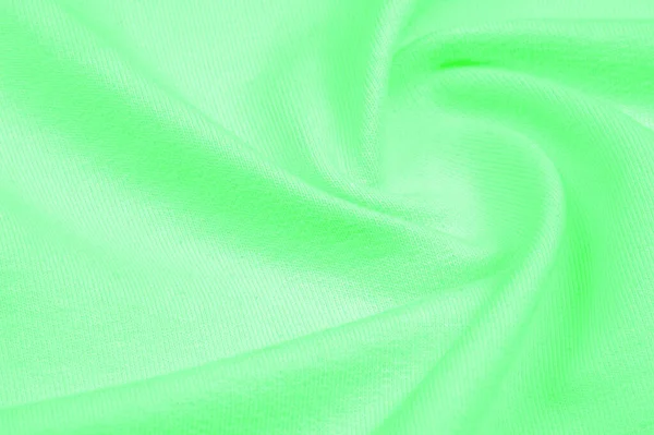 Tekstur, latar belakang, pola. Kain rajutan Hijau. halaman verdant — Stok Foto