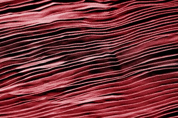 Υφή, φόντο, μοτίβο, πανί μετάξι πλισέ κόκκινο. Αυτό το στοιχείο — Φωτογραφία Αρχείου