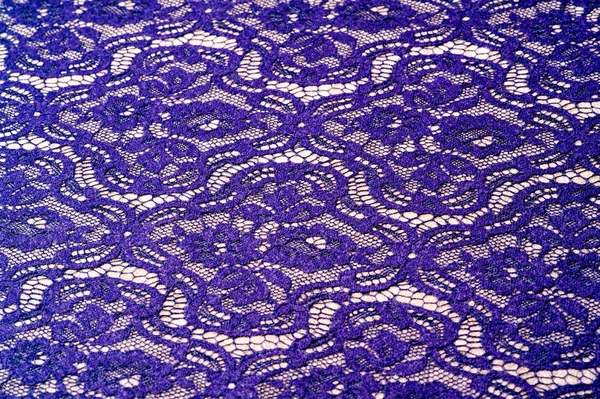 Textura de fondo. Plantilla. Tela de lana caliente cubierta con encaje — Foto de Stock