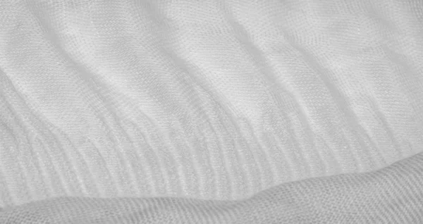 Texture, sfondo, modello, seta bianca ondulato schiacciato fabr — Foto Stock