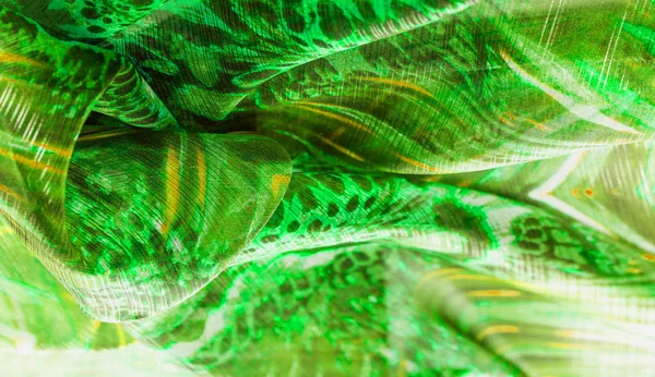 Tekstura tła, wzór. Jedwab z zielonkawej Szmaragdowej cienia. — Zdjęcie stockowe