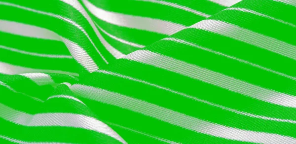 silk striped fabric. green white stripes. This beautiful, super