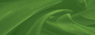 Doku, arka plan, desen, ipek yeşil kumaş. Krep saden üzerinde 