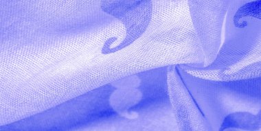 Doku Arka Plan, Boyalı Karikatür Mustac ile Mavi İpek Kumaş