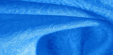 Doku arka plan desen kumaş çiçek süs mavi. Bu col