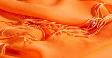 arka plan, desen, doku, Turuncu ipek kumaş parlak bir