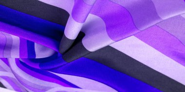 İpek kumaş, çizgili kumaş mavi masmavi inci beyaz çizgiler, exqui