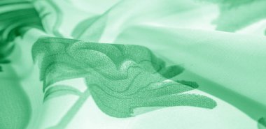 Doku arka plan, desen, duvar kağıdı. beyaz ipek kumaş, yeşil